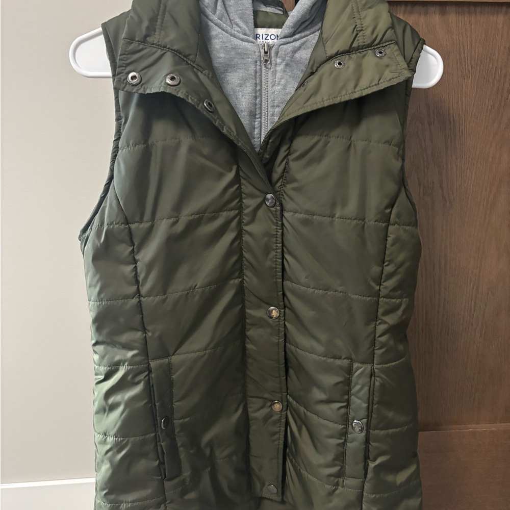 Arizona Jean Company Khaki Puffer Vest